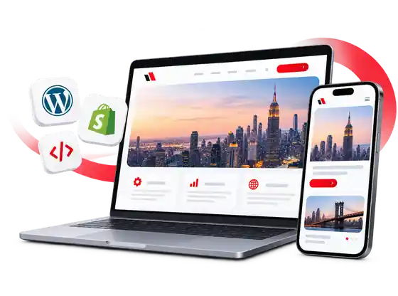 WordPress and Shopify web development for businesses in the USA